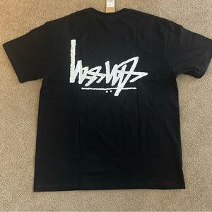 Stussy Upside down logo Double Print Tee